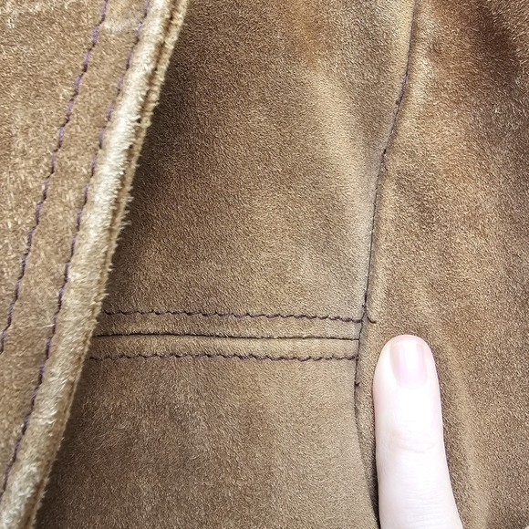 Vintage Zaragovia Brown Genuine Suede Leather Jacket / Blazer - Picture 11 of 17